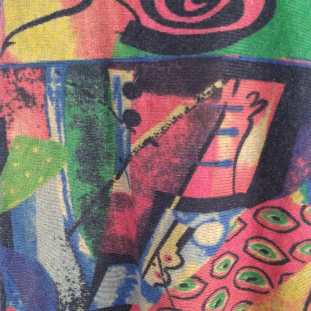 NWT Colorful Abstract Design Sweater - Picture 4 of 6